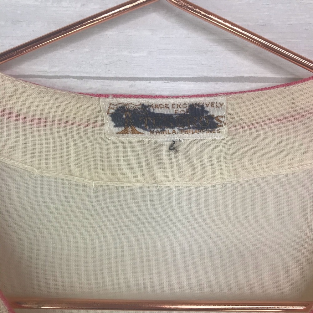 Vintage Tesoro’s Embroidered Boho Top Size M/L - Picture 7 of 8